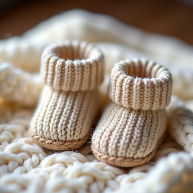 Sapatinhos de crochê com texturas diferenciadas