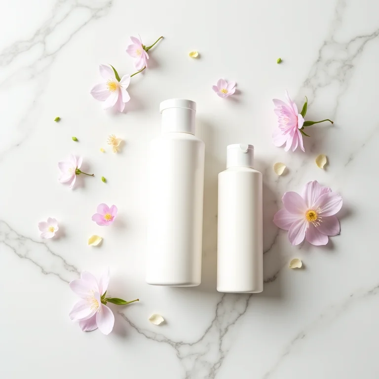 Shampoo e condicionador para cabelos lisos