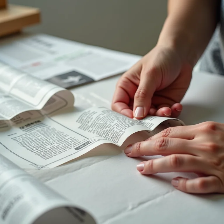 Técnicas básicas de artesanato com jornal e cola para iniciantes.
