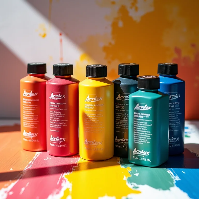 Tintas Acrílicas Acrilex: Cores vibrantes para suas criações.