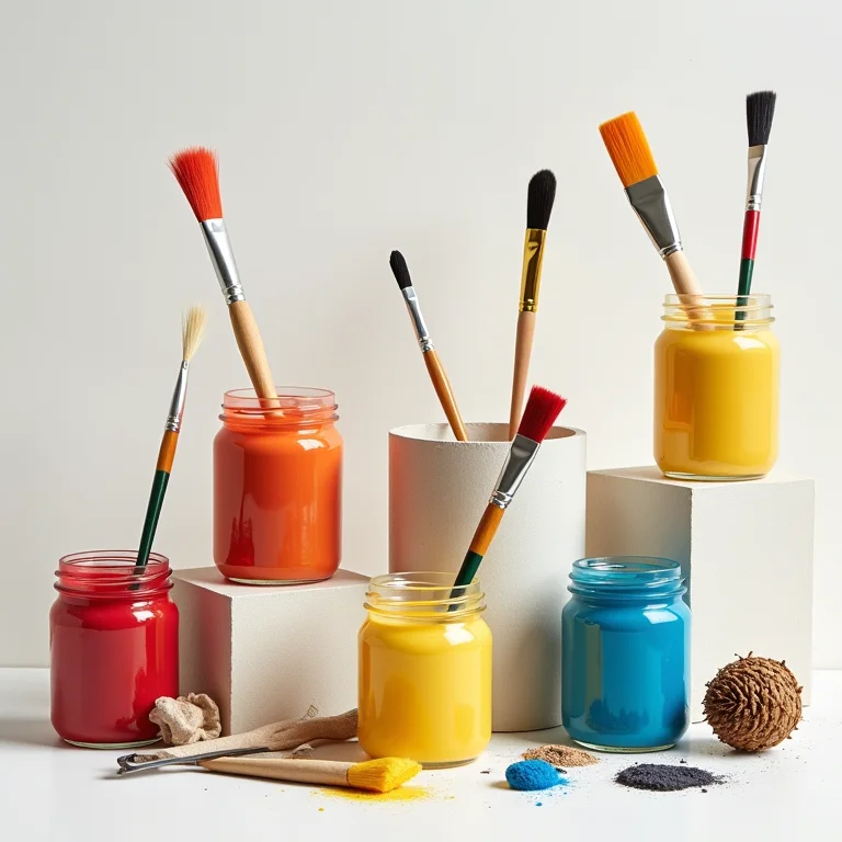 Tintas caseiras e materiais reciclados para economia criativa.