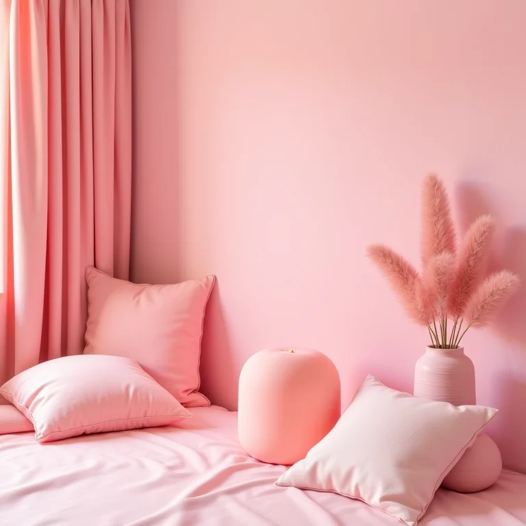 Tons de rosa que não combinam em decoração