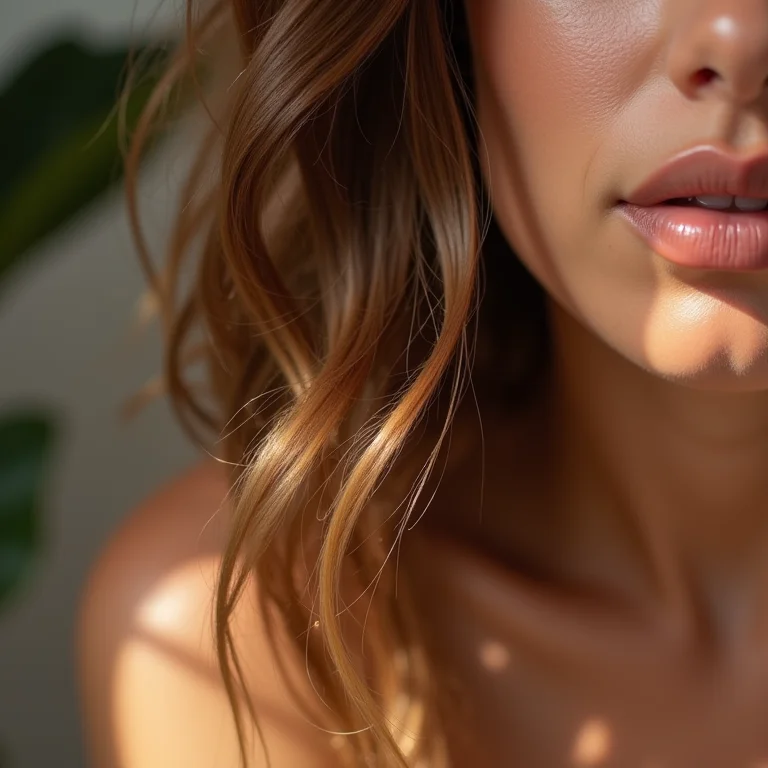 Tratamento de reconstrução capilar para fios danificados pela piscina.