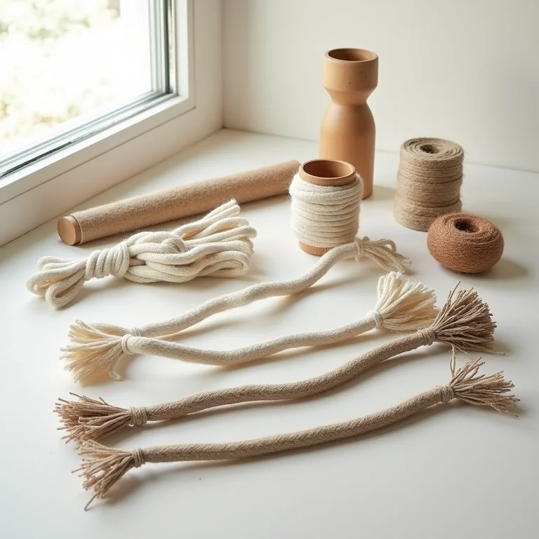 Variedade de fios para macramê