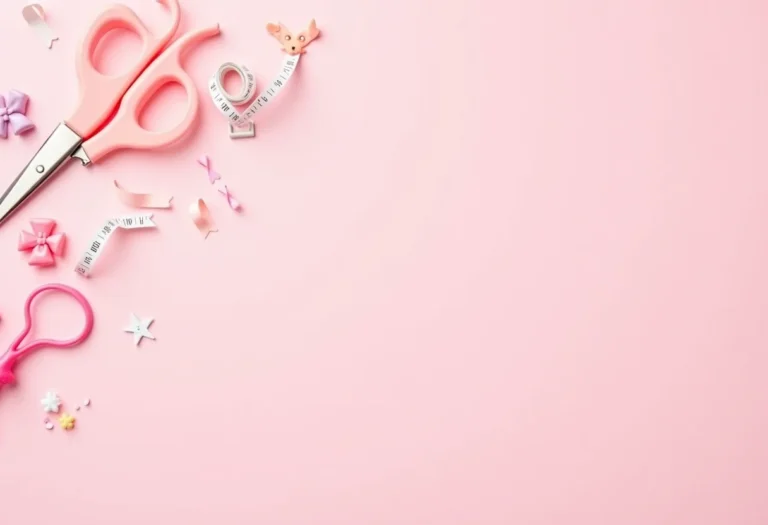 Variedade de materiais para criar laços pet coloridos