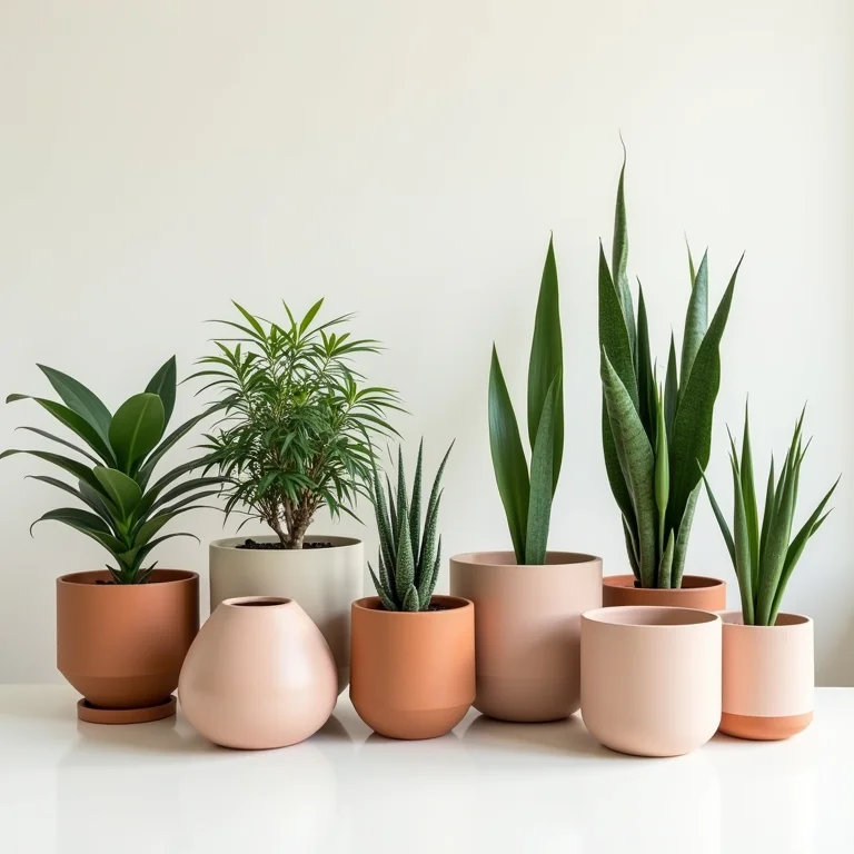 Variedade de vasos e recipientes para uma horta em apartamento.