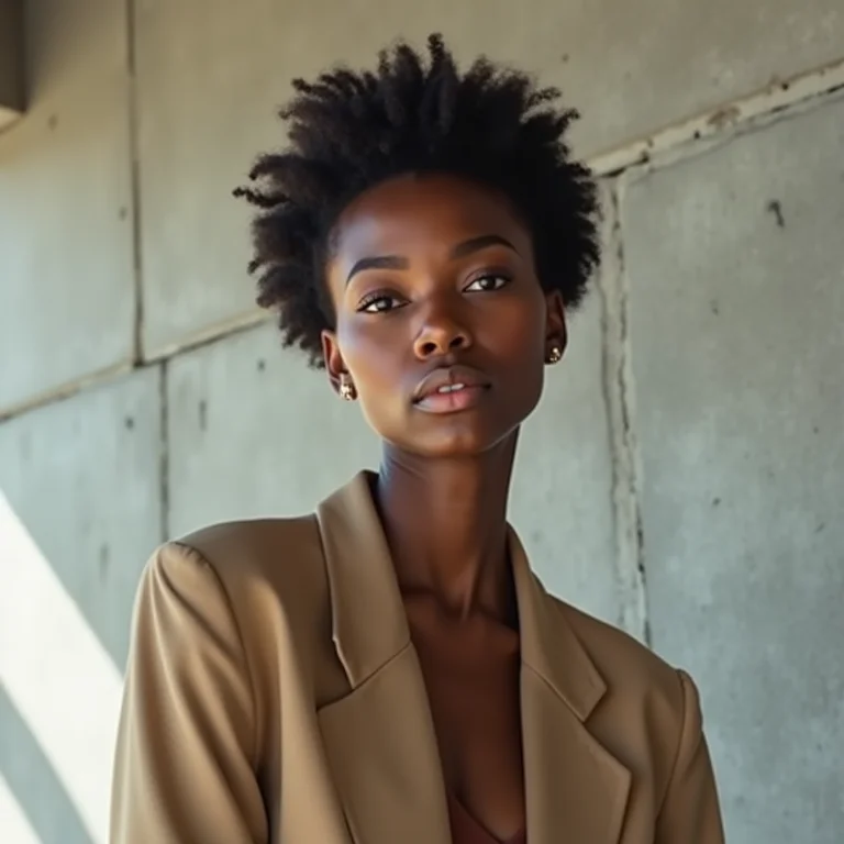 Visual moderno com cabelo acaju