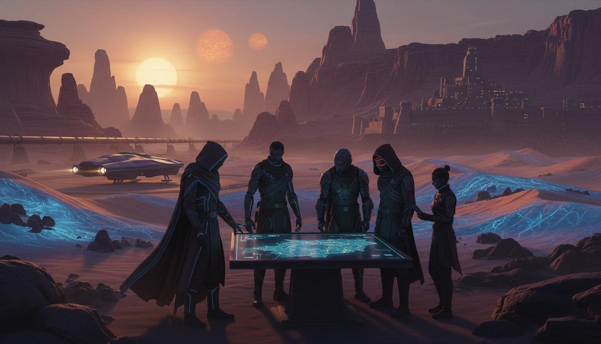 Elenco e equipe por trás de duna parte 3