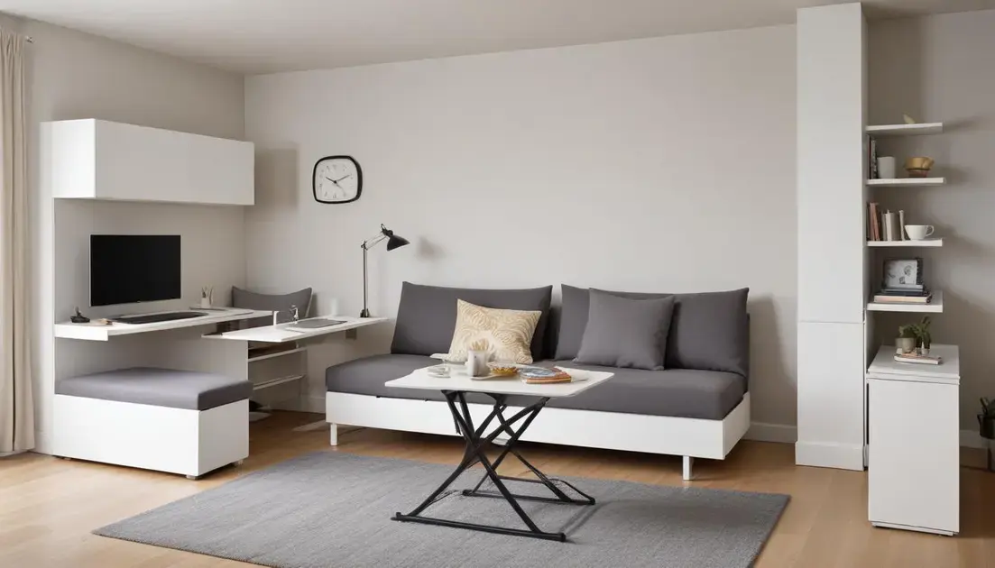 Invista em móveis multifuncionais e versáteis Invista em móveis multifuncionais e versáteis