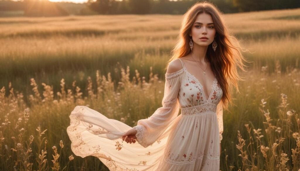 Boho romântico looks 2026: tendências irresistíveis para arrasar no ano Boho romântico looks 2026: tendências irresistíveis para arrasar no ano