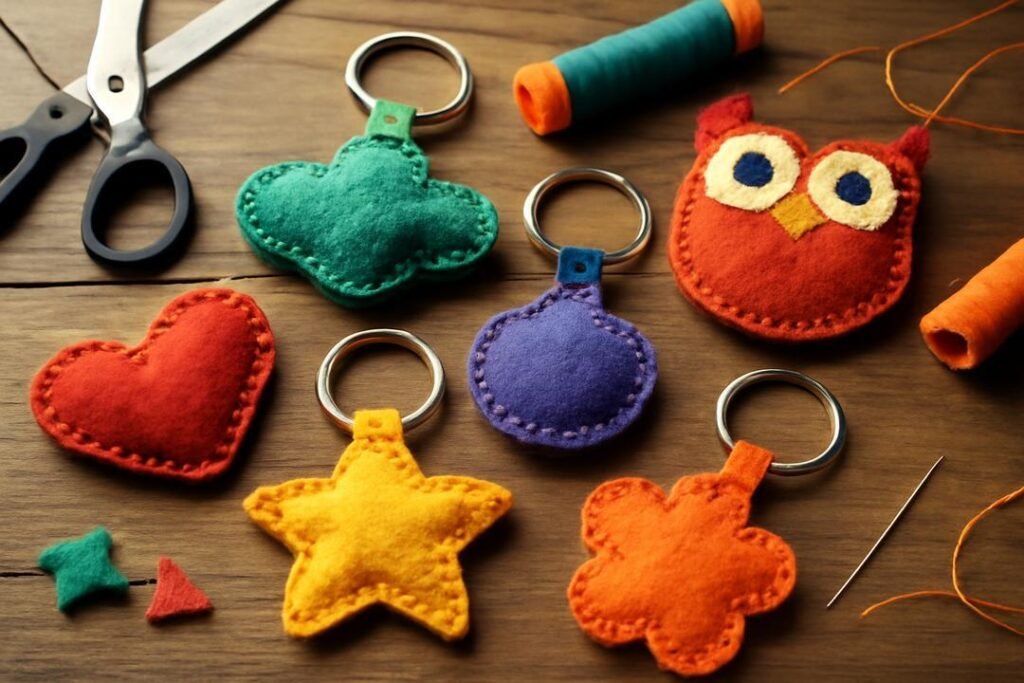 Chaveiro feltro: descubra como criar peças únicas e personalizadas facilmente